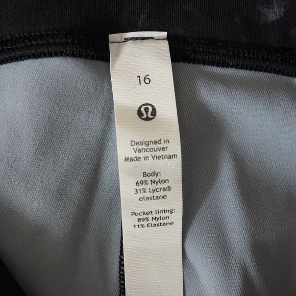 Lululemon Women's Swift Speed High-Rise Crop 21" Legging Aquila Black Multi - Picture 14 of 15